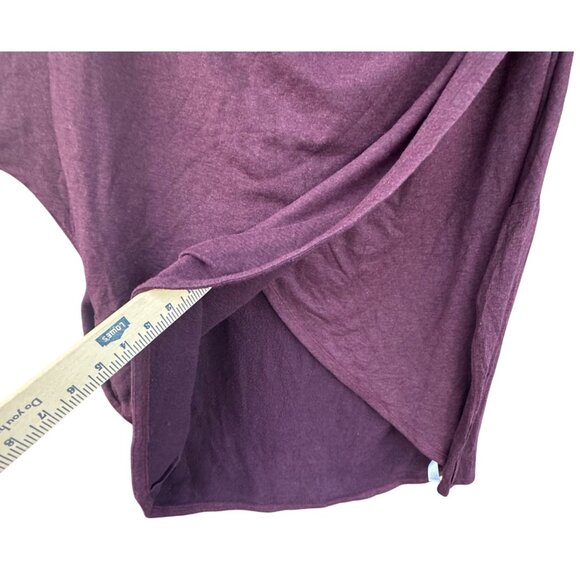 Athleta Purana Large Wrap Sweatshirt Hoodie Oversized Slouchy,Spiced Cabernet - Picture 9 of 11